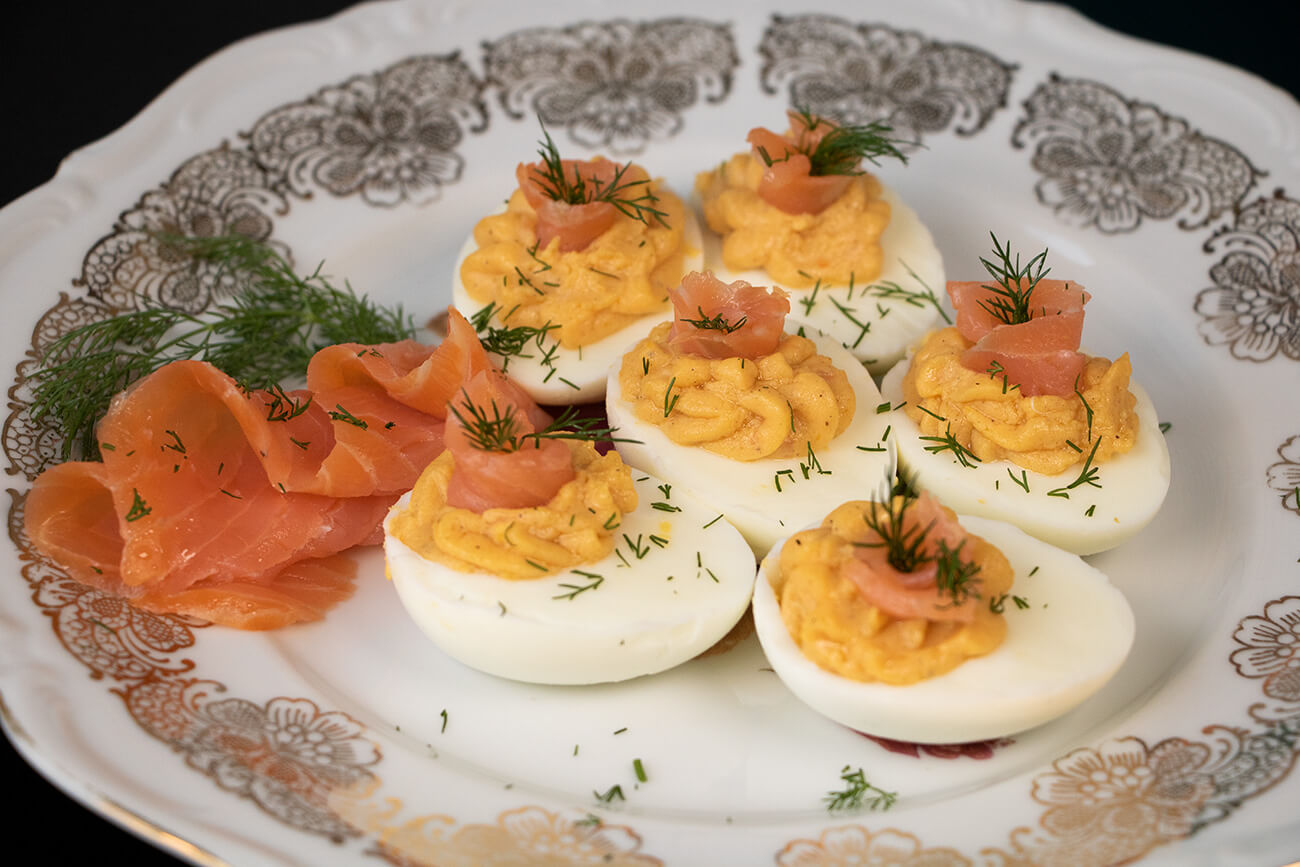 Russische Eier mit Kartoffelsalat | Essen aus dem Osten